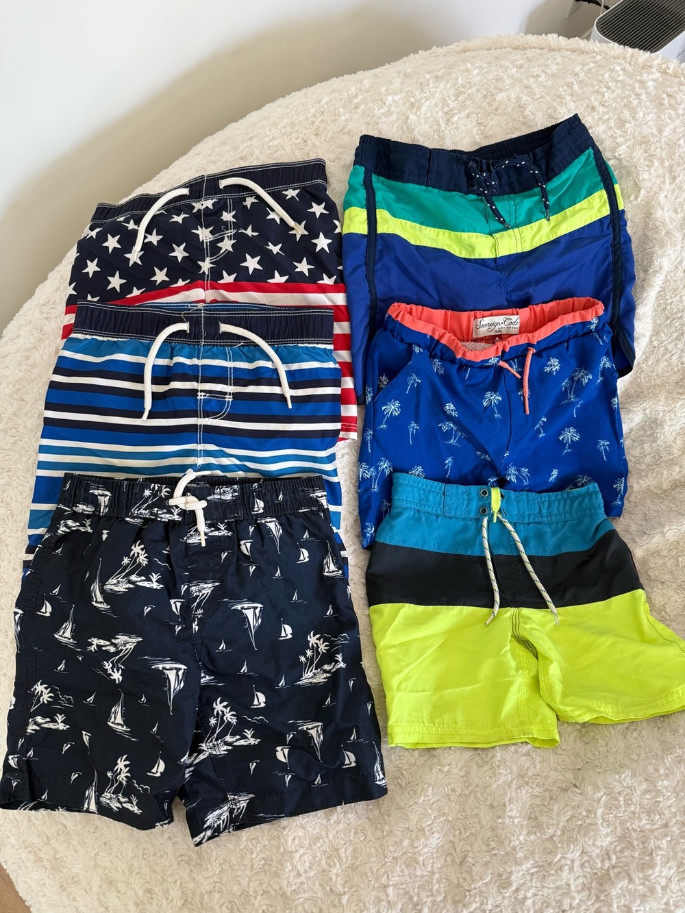 Bundle of kids swim trunks